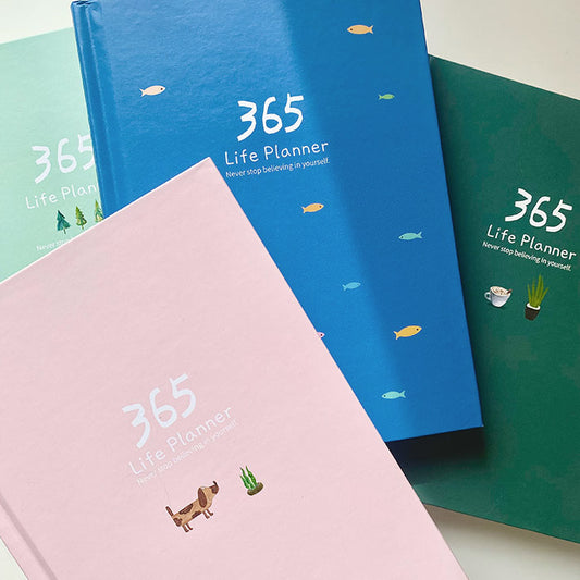 365 Life Planner | Agenda anual, mensual y diaria personalizable B6