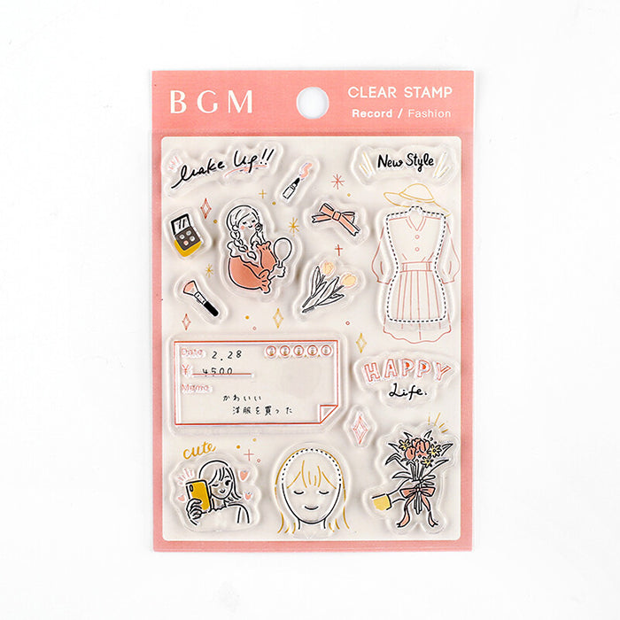 set de sellos japoneses para decorar libretas, cartas, bullet journal... con temática divertida y kawaii de moda