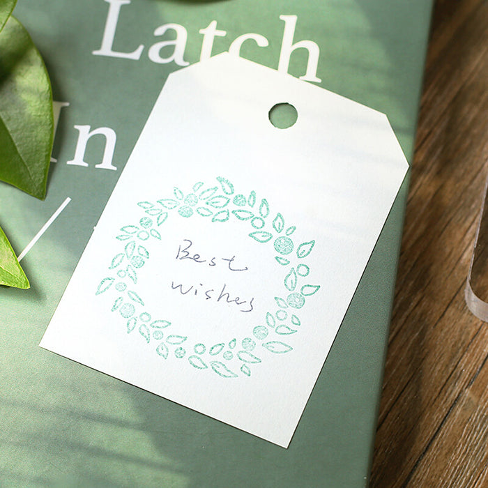 set de sellos japoneses para decorar libretas, cartas, bullet journal... con temática de plantas y flores