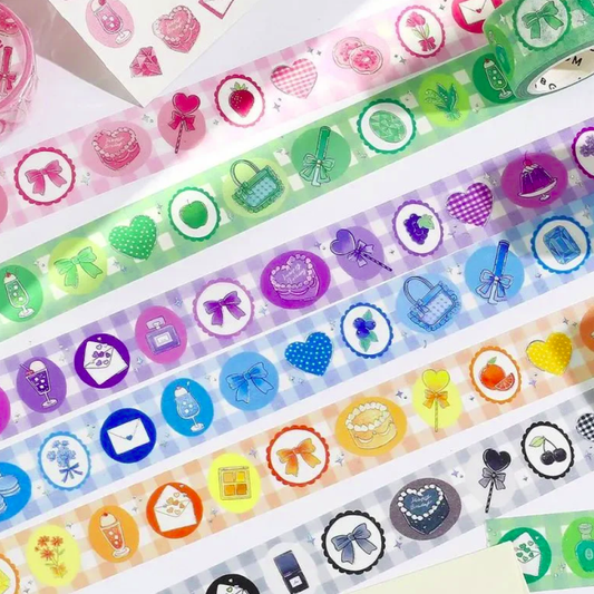 washi tape de japón colorido para decorar scrap booking, cartas o libretas