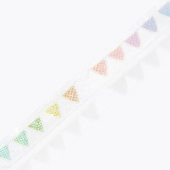 washi tape japonés transparente de colores arcoiris