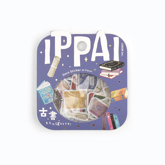 pegatinas japonesas bonitas con temática de libro y material de papel washi con detalles de foil dorado brillante