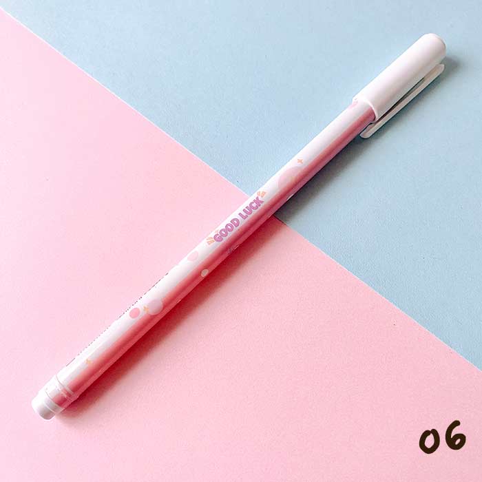Bolígrafos de gel | Diseños aesthetic de melocotón punta fina