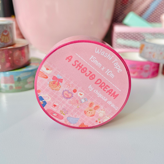 Chigusa Draws | Washi Tape - A shojo dream 1,5cm x 10m