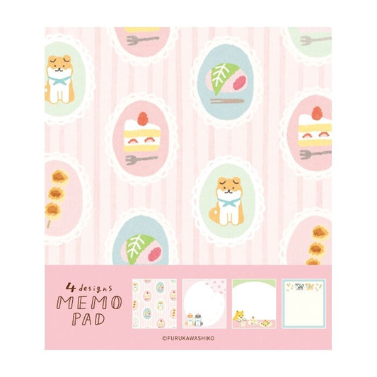 Bloc de notas de papeleria japonesa con temática floral y de animales inspirado en primavera de la marca furukawa shiko