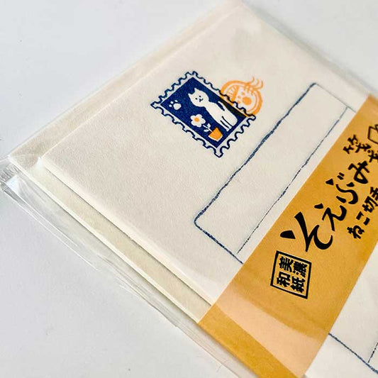 FURUKAWA SHIKO | Mini set de cartas y sobres - Seobumi Gato
