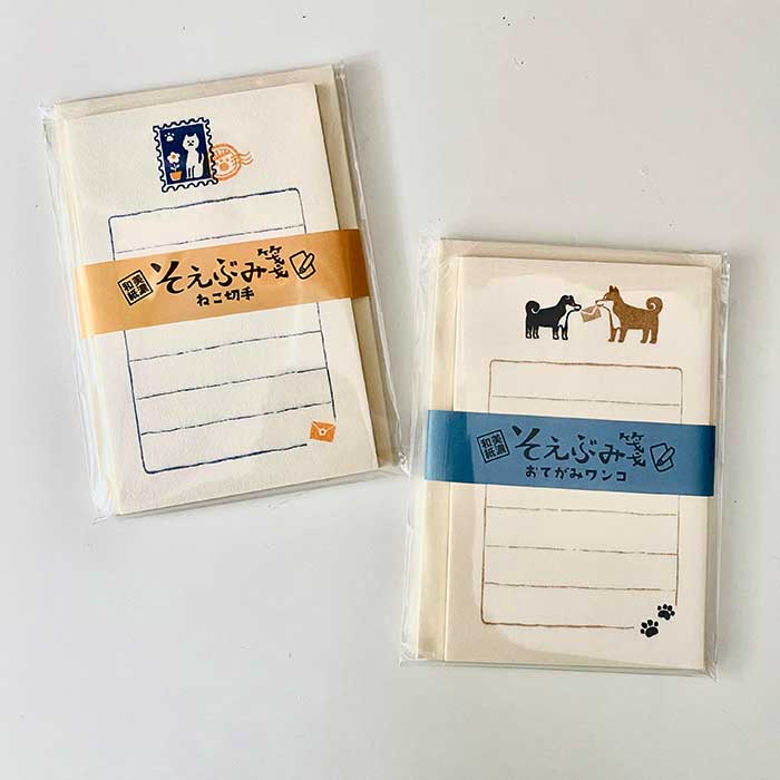 FURUKAWA SHIKO | Mini set de cartas y sobres - Seobumi Perros Shiba