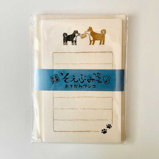 FURUKAWA SHIKO | Mini set de cartas y sobres - Seobumi Perros Shiba