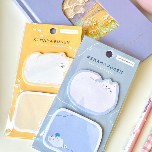 papeleria japonesa notas adhesivas de color amarillo de perro de la marca furukawa shiko