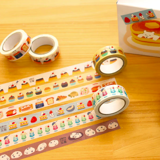 washi tape japones de alta calidad estilo kawaii, dulces y perros