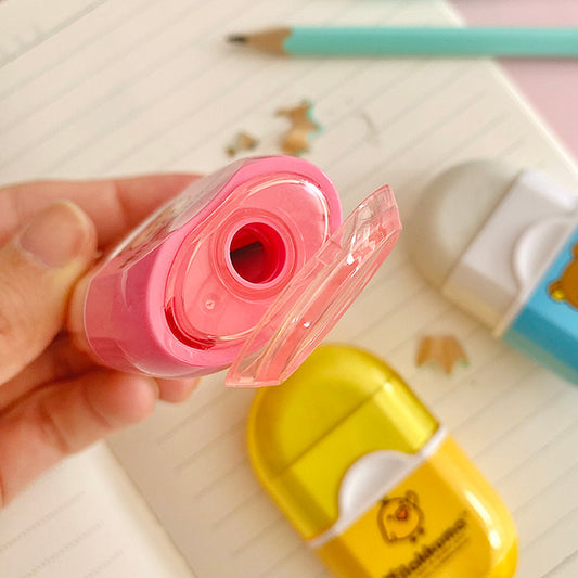 goma de borrar con sacapuntas kawaii de rilakkuma