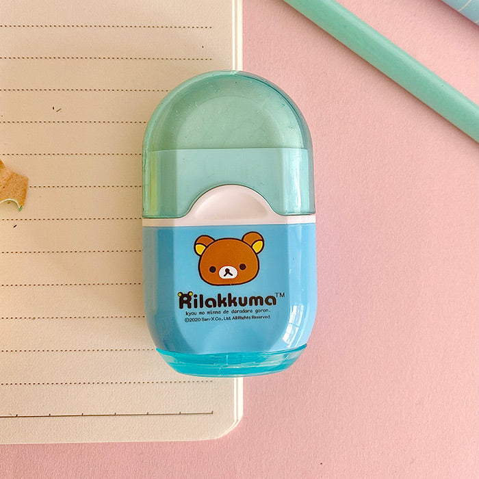goma de borrar con sacapuntas kawaii de rilakkuma