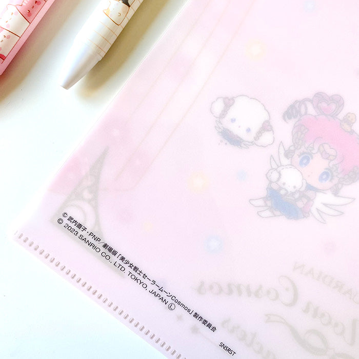 Papelería bonita de Hello Kitty y Sailor Moon, archivador portafolio rosa kawaii