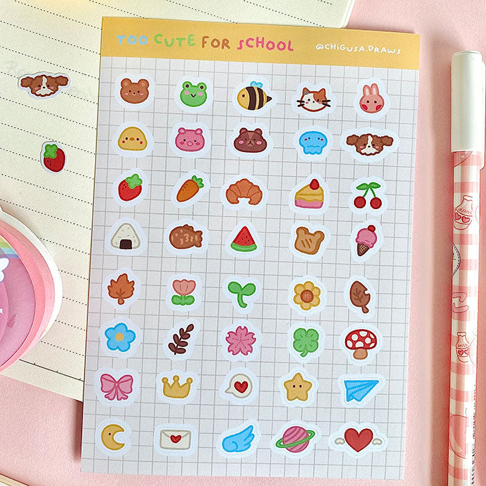 pegatinas bonitas de vinilo para agenda y decorar estilo kawaii