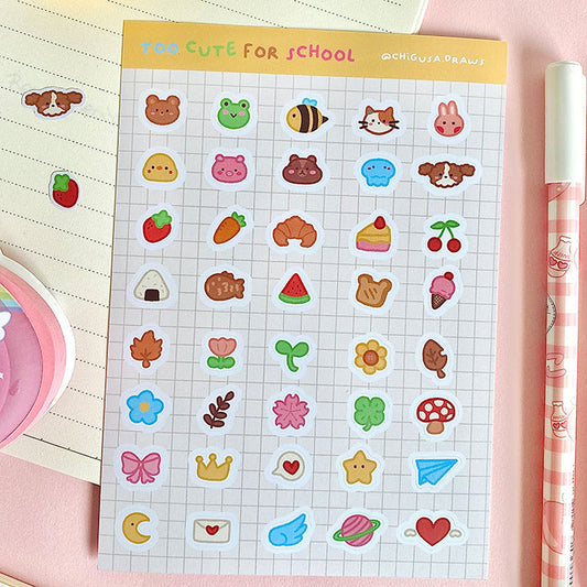 pegatinas bonitas de vinilo para agenda y decorar estilo kawaii