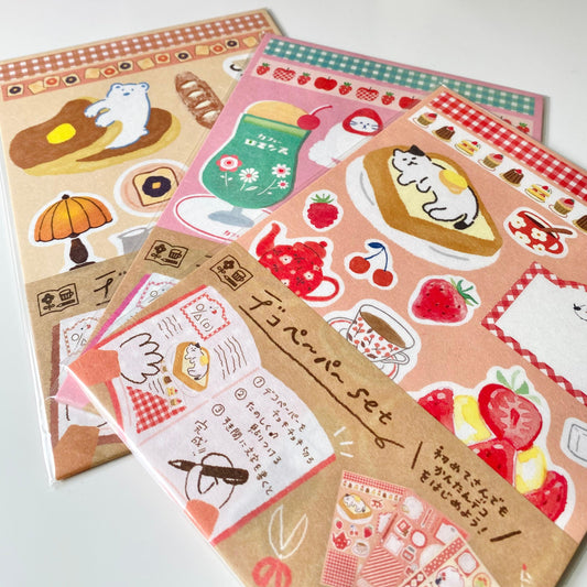 set de decoración con pegatinas japonesas de estilo kawaii para bullet journal y penpal de la marca furukawa shiko