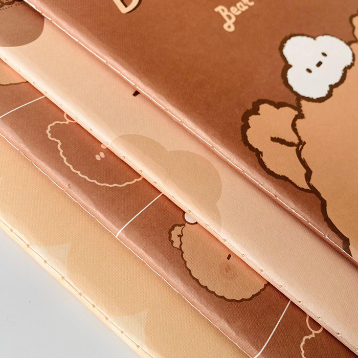 Joytop | Libreta de ositos tamaño B5 a líneas - Chocolate con leche