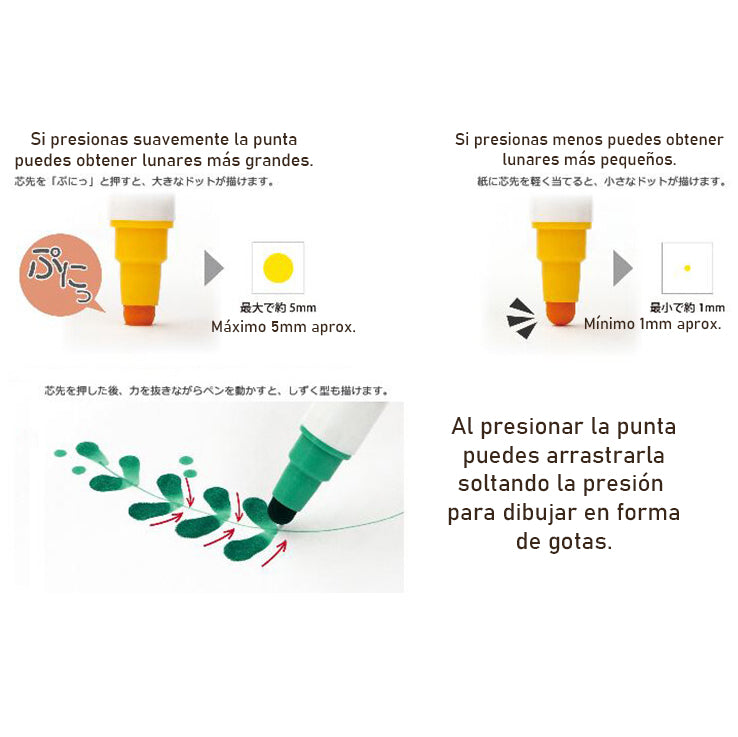 KURETAKE | Rotulador doble punta - Zig Clean Color Dot