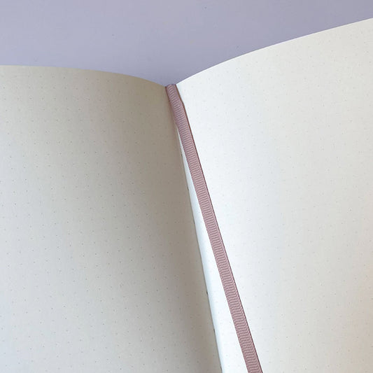 libretas con guía de puntos para bullet journal de colores lisos, complemento de papelería bonita