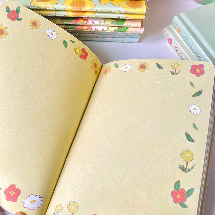 libreta A5 con tapa dura de diseño original, aesthetic y kawaii