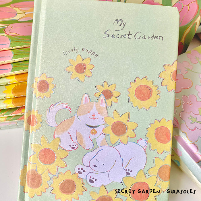 libreta A5 con tapa dura de diseño original, aesthetic y kawaii