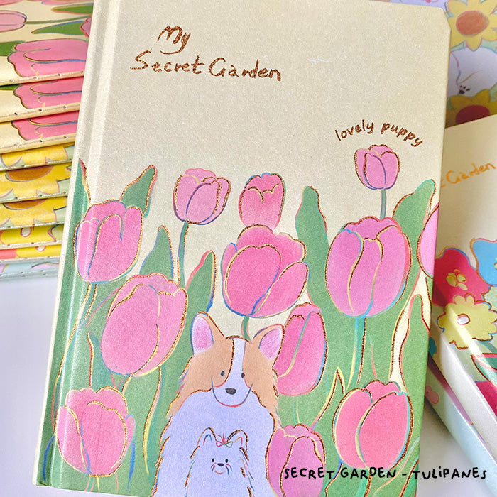 libreta A5 con tapa dura de diseño original, aesthetic y kawaii