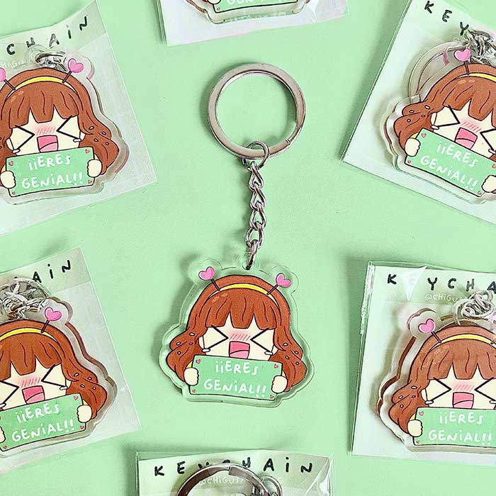 llavero kawaii accesorio anime estilo manga