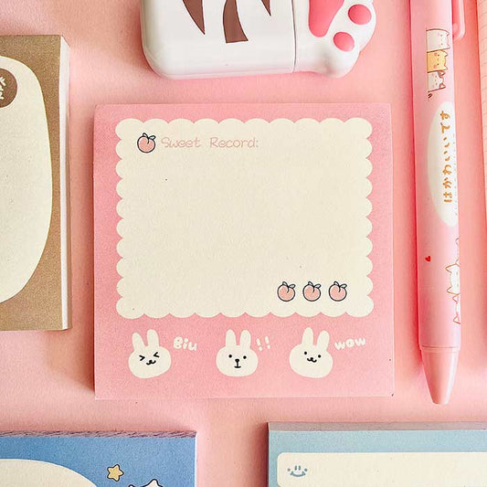 notas adhesivas para estudiantes o oficina con diseños kawaii