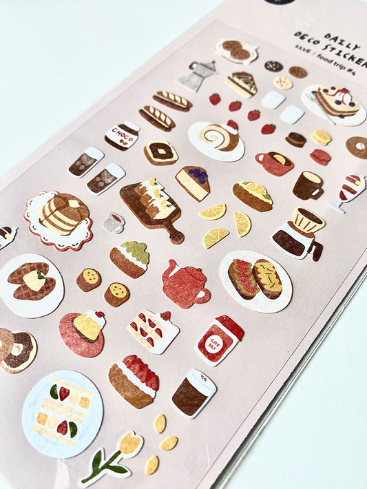 pegatinas coreanas de repostería, comida y pasteles para agenda y decorar el bullet journal