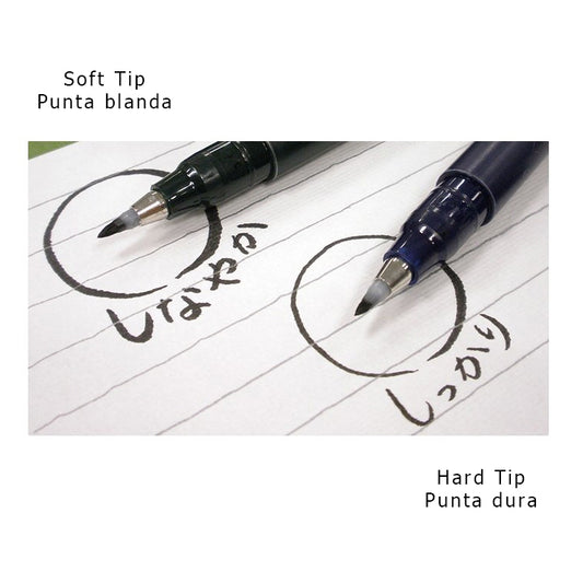 rotuladores de pincel japonés de la marca tombow ideal para principiantes en caligrafía