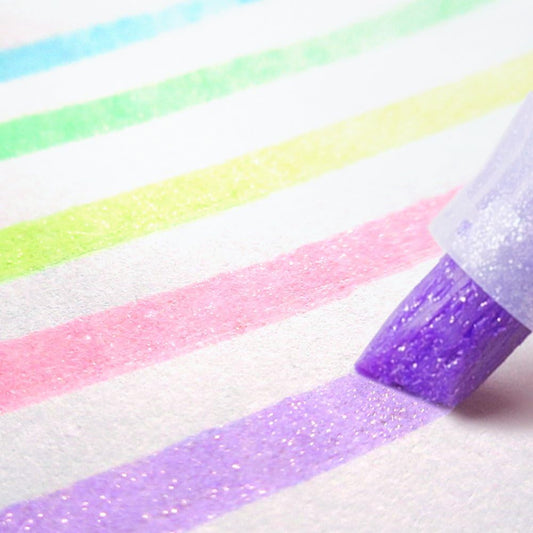 ZEBRA | Pack de subrayadores con purpurina KIRARICH