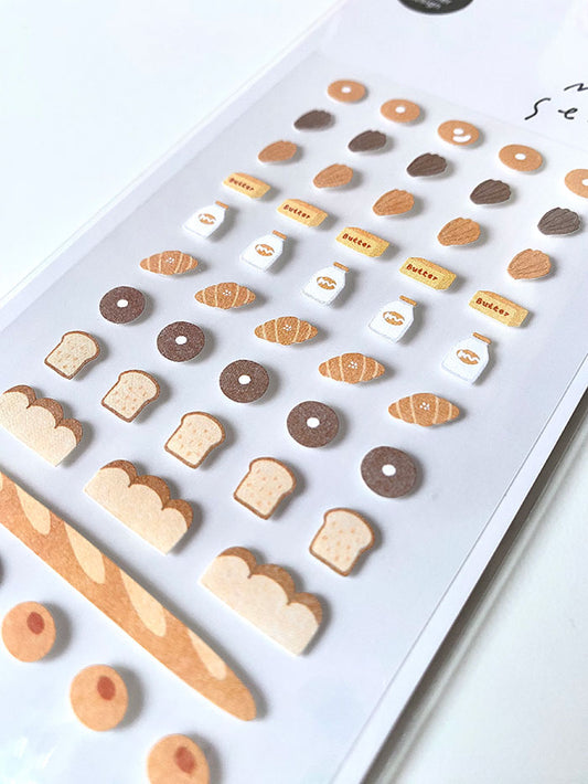 pegatinas coreanas de galletas y panadería para agenda y decorar el bullet journal