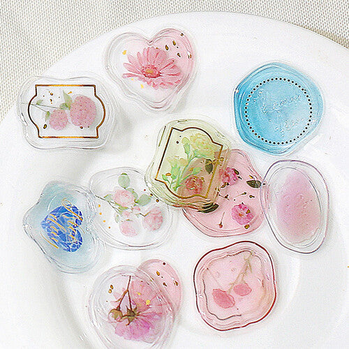 pegatinas japonesas decorativos que simulan sellos para sellar cartas penpal