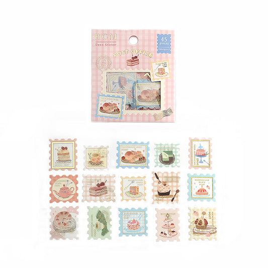 pegatinas japonesas bonitas en forma de sellos para cartas, material de papel washi con detalles de foil dorado brillante