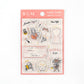 set de sellos japoneses para decorar libretas, cartas, bullet journal... con temática divertida y kawaii de moda