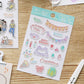 set de sellos japoneses para decorar libretas, cartas, bullet journal... con temática divertida y kawaii