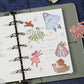 set de sellos japoneses para decorar libretas, cartas, bullet journal... con temática de chicas y amistad
