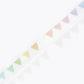 washi tape japonés transparente de colores arcoiris