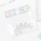 washi tape japonés transparente de colores arcoiris