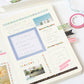 washi tape japonés de color rosa con fresas y detalles dorados