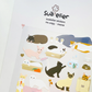 pegatinas coreanas de gato y gatitos para agenda y bullet journal