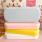 estuche escolar kawaii para lapices, con orejas y compartimentos