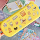 estuche escolar kawaii para lapices, con orejas y compartimentos