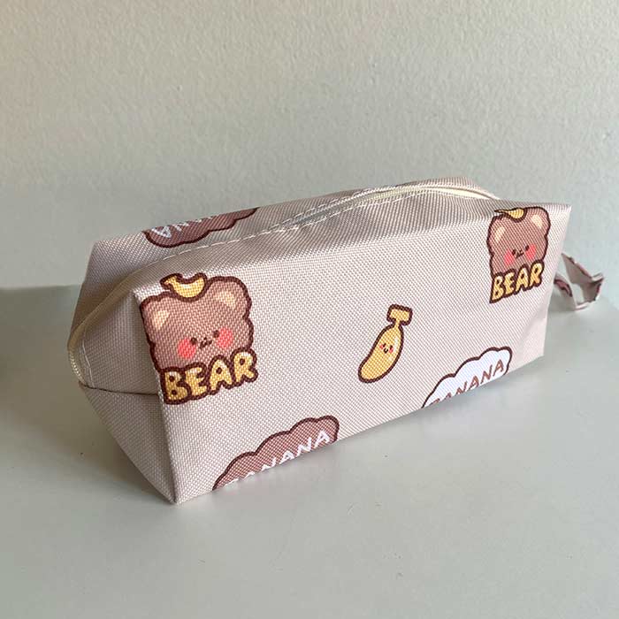 estuches grandes de tela espaciosos con ositos kawaii
