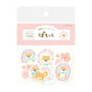 FURUKAWA SHIKO | Pack de 20 pegatinas de Shiba Inu con flores de cerezo