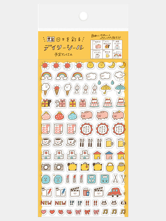 pegatinas japonesas de iconos para agenda y bullet journal