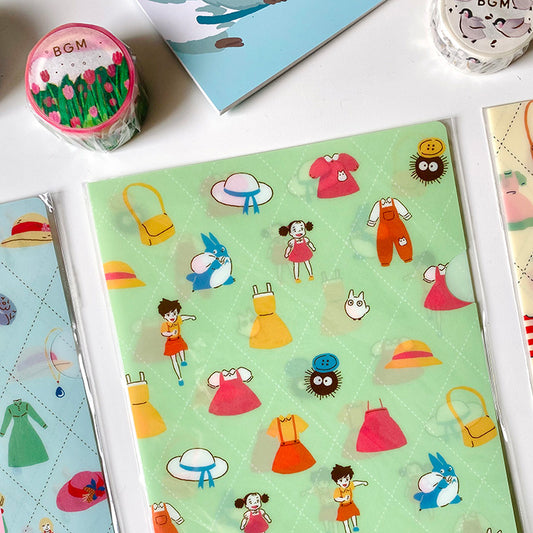 Papelería bonita de Studio Ghibli, portafolio de Mi vecino totoro