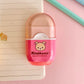goma de borrar con sacapuntas kawaii de rilakkuma