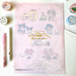 Papelería bonita de Hello Kitty y Sailor Moon, archivador portafolio rosa kawaii