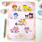 Papelería bonita de Hello Kitty y Sailor Moon, archivador portafolio rosa kawaii